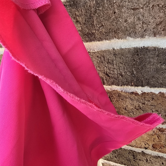 Zara Women's Bright Pink Wide-Leg Pants - Picture 8 of 8